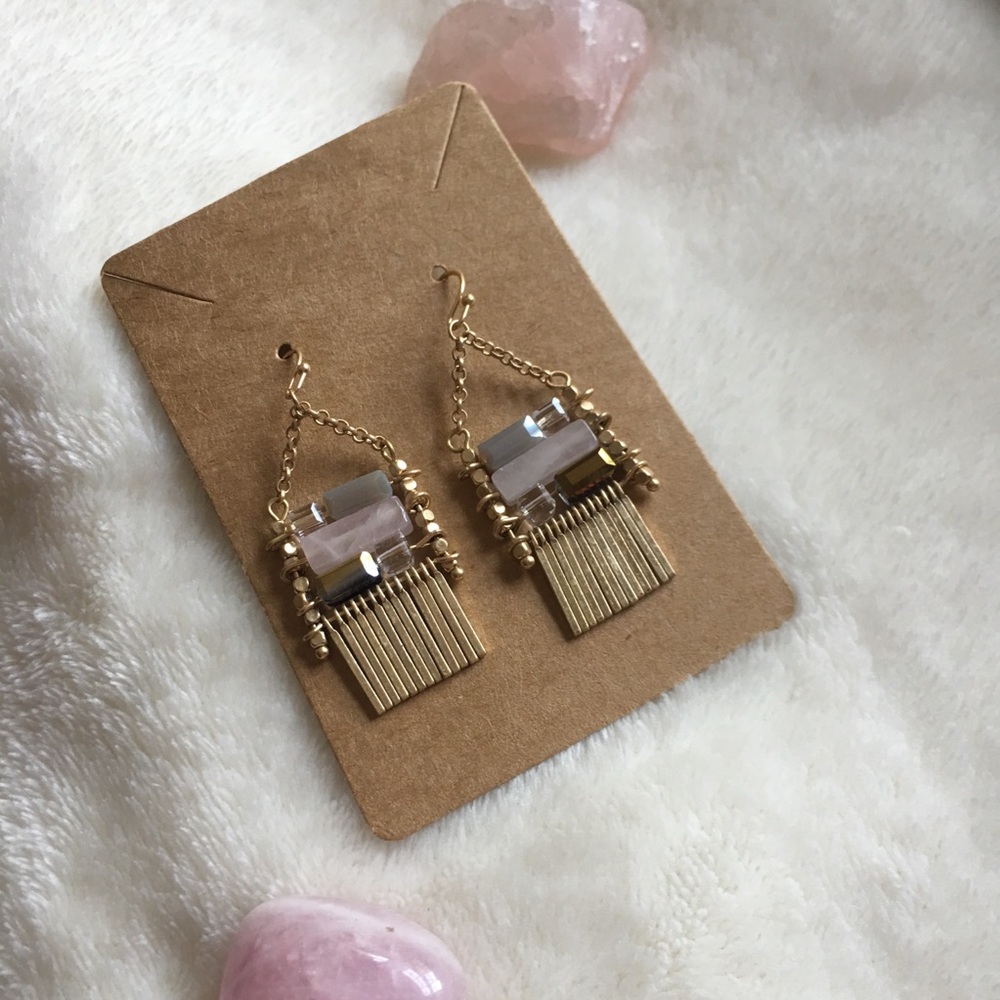 Anthropologie Stone Earrings